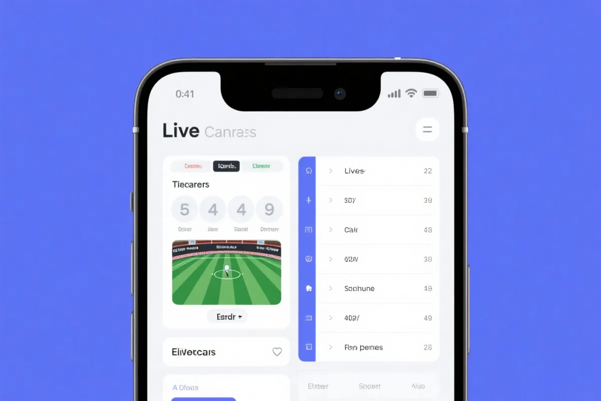 比分与赛程移动端界面示意图